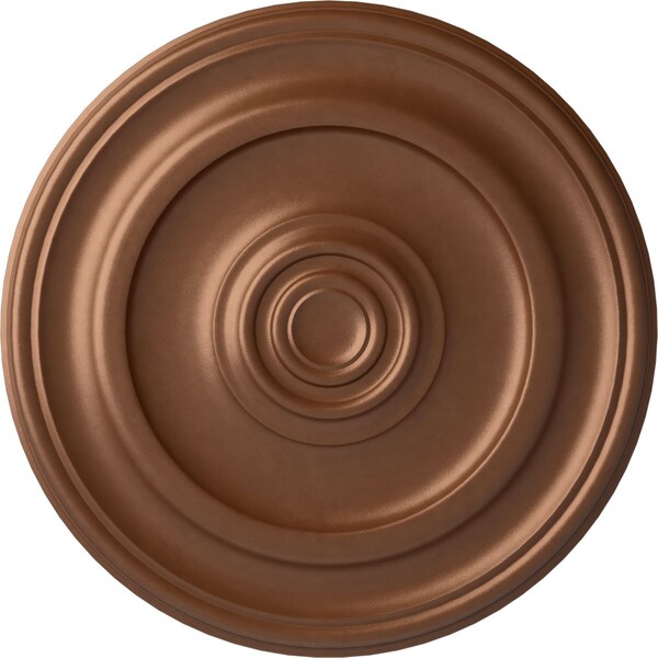 Ekena Millwork Kepler Traditional Medallion (For Canopies up to 5 1/4"), 23 5/8"OD x 1 3/4"P, Polished Copper CM24KPPOS - main